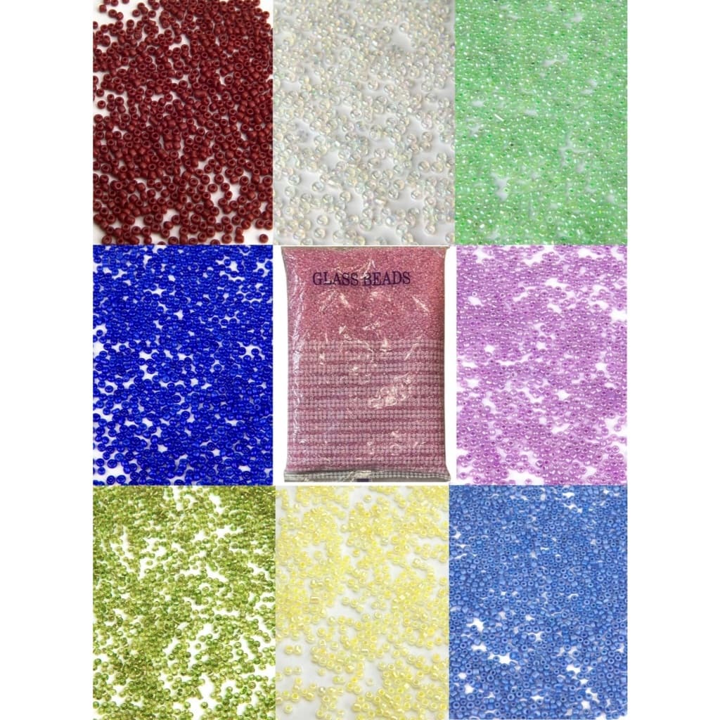 Missanguinha - Pacote 500g - Diversas Cores - Missanga de Vidro Miçanguinha