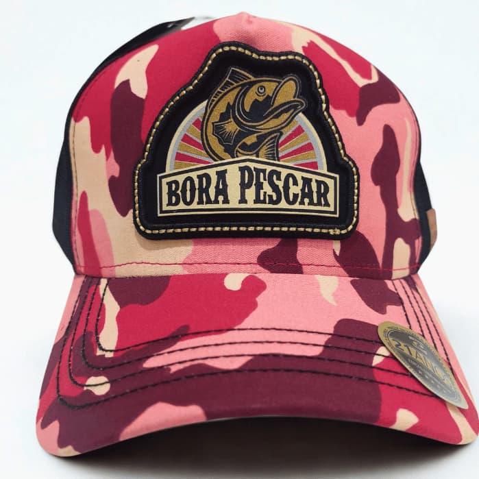 Boné Trucker Pescador Masculino Feminino Tela Respirável Bordado Unissex Original