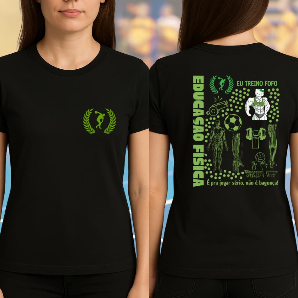Farda Camiseta Academia & Faculdade | Educação Física Neon | Street Sport