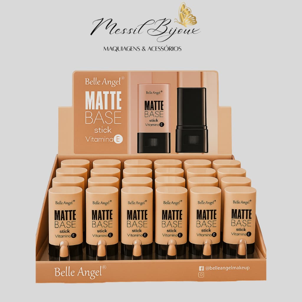 Base Stick Matte Vitamina E RB018 Belle Angel Lancamento