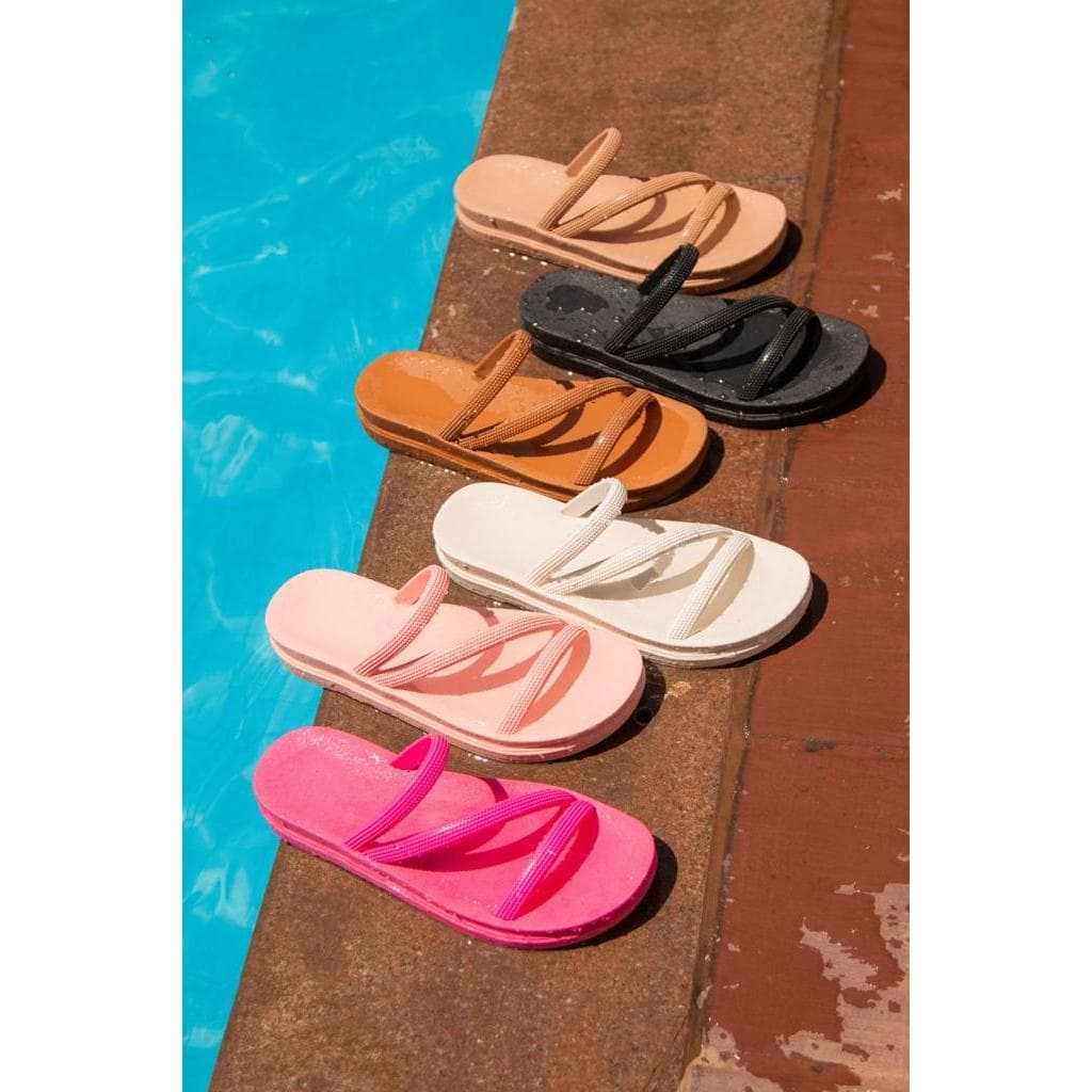 Papete Birken Feminina 2 Tiras De Glitter Preto Branco E Caramelo Leve E Confortável