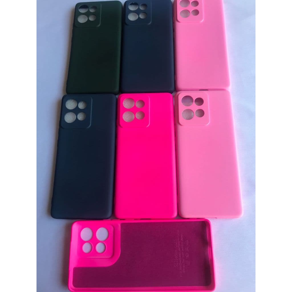 Capinha Compatível Com  edge 50 5G - Motorola Anti-impacto Silicone Aveludada