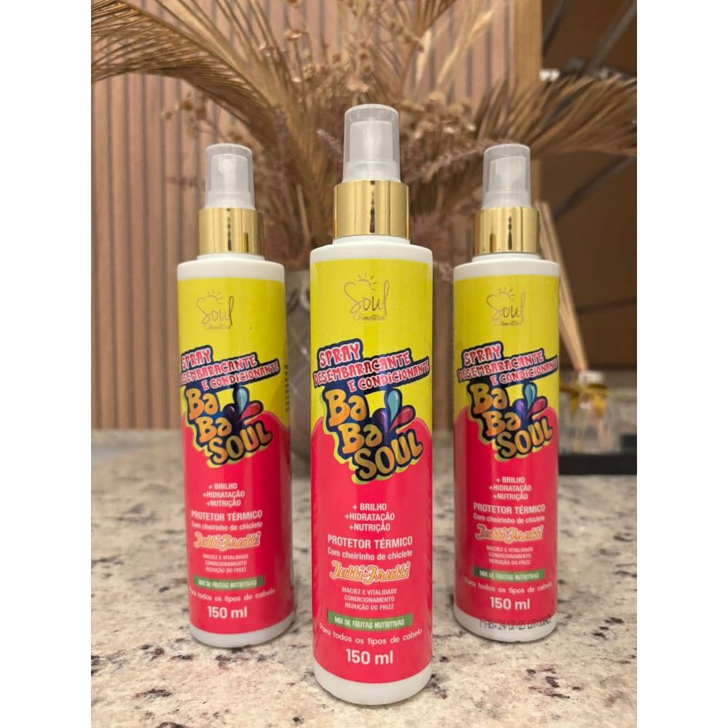 Spray Desembaraçante e Condicionador BABASOUL 150ml.