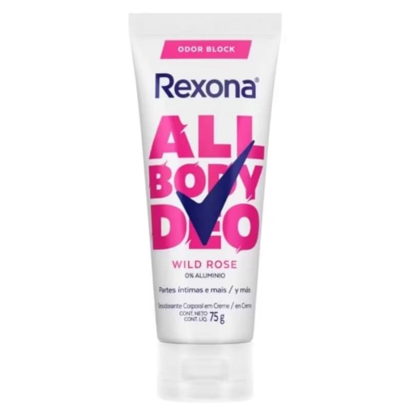 Desodorante Rexona Corporal All Body Deo Wild Rose Creme 75g
