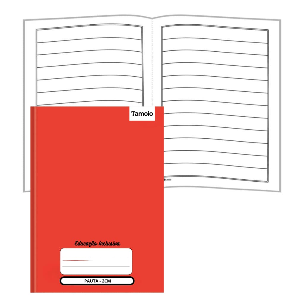 CADERNO BROCHURÃO 40 FOLHAS PAUTA AMPLIADA 2CM CD TAMOIO