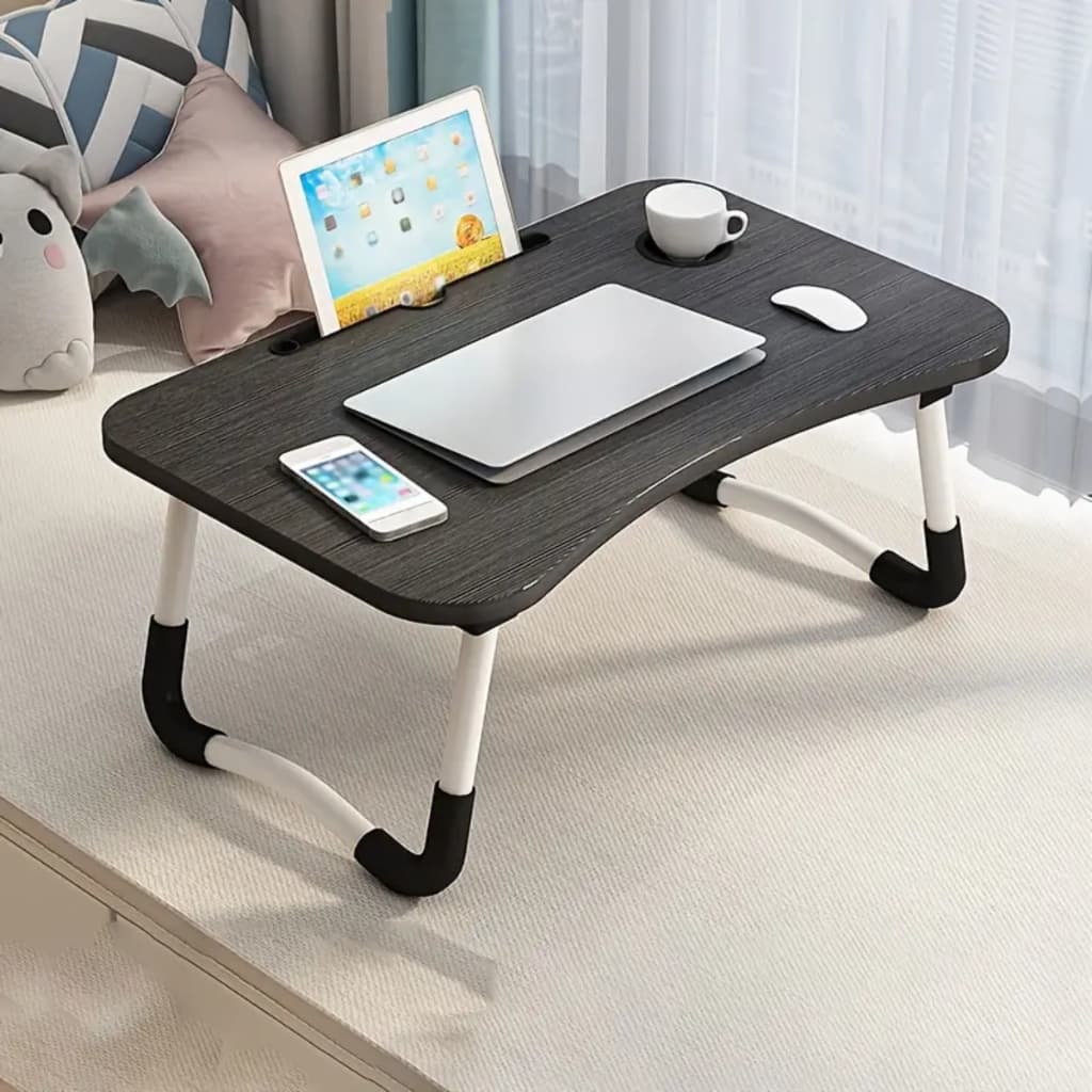 Mesa Portátil Dobrável para Notebook Home Office Estudo Refeição Cama Laptop Ajustável e Prática