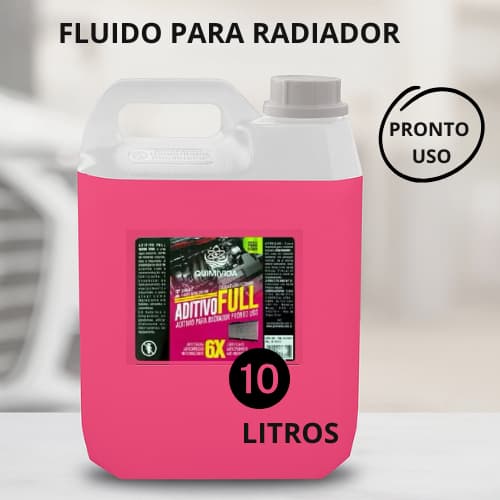 10 Litros de Fluido para Radiador Anticorrosivo Pronto Uso Rosa