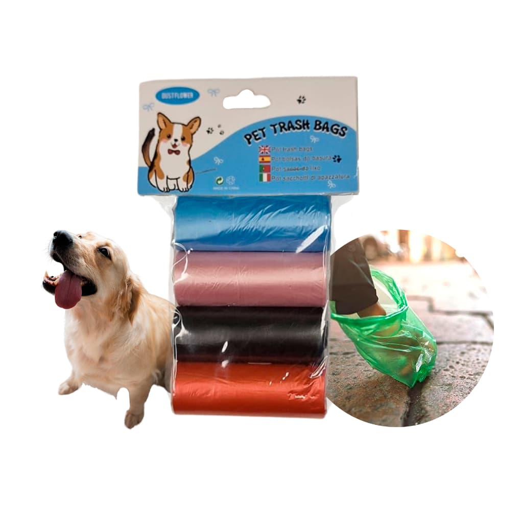 KIT Refil Cata Caca Saco Lixo Pet Saco Higiênico Pet Cachorro Gato