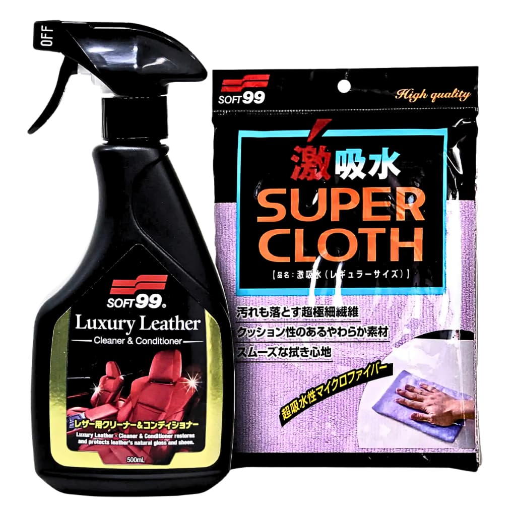 SOFT99 Limpa Couro Banco de Couro Sofá Jaqueta Bota Calça Cadeira Luxury Leather