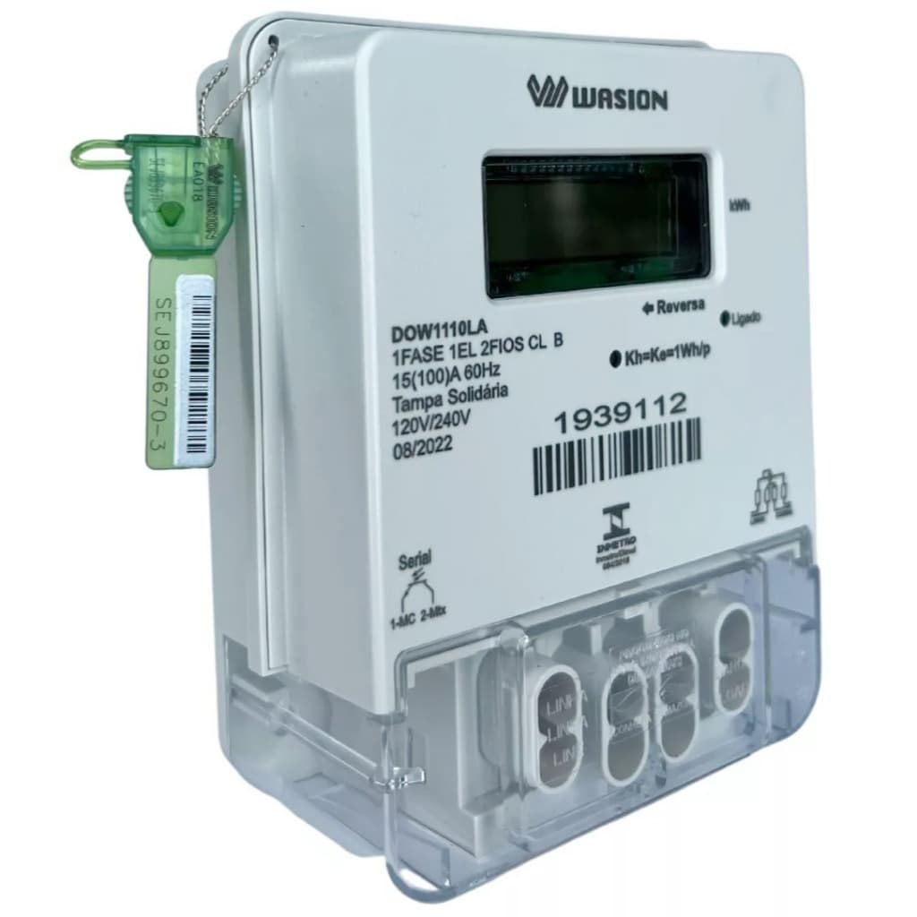 Medidor Energia 110v 220v Bivolt 1 Fase + 1 Neutro 100a Envio Super Rápido