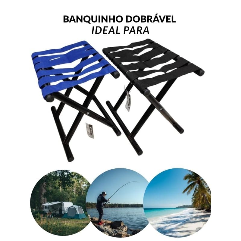 Banquinho Cadeira Dobravel Banco Pesca Camping