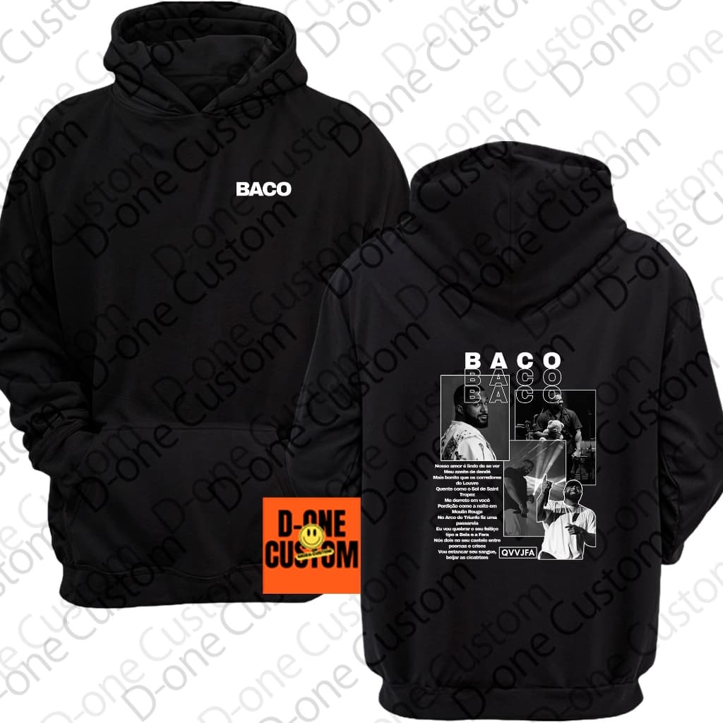 Moletom Blusa de Frio Baco Exu Do Blues Nosso Amor é Tão Lindo De Se Ver Casaco Confortável Hip-Hop