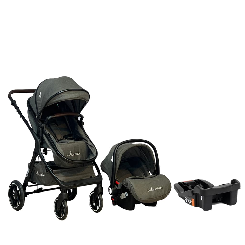 Carrinho de Bebe Kansas Gold Premium com Bebe Conforto