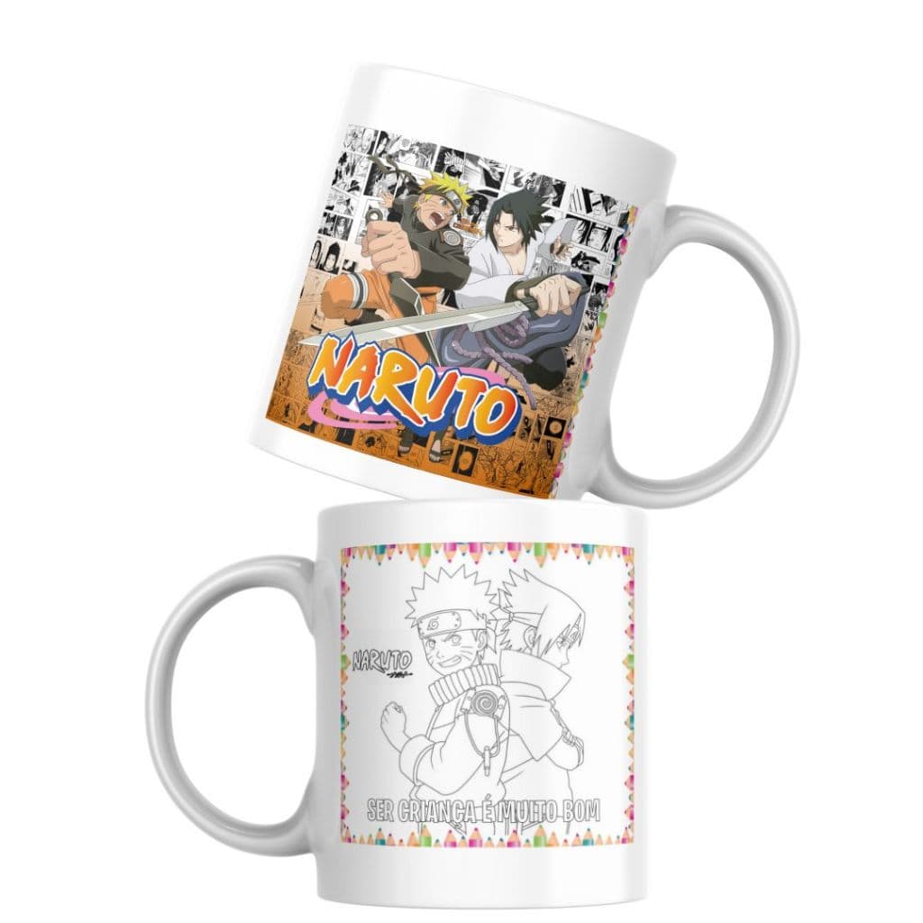 Caneca Personalizada  Caneca para Colorir Personagens Anime