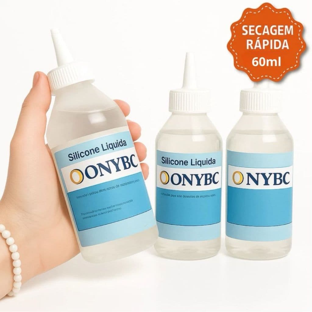 Cola de Silicone Líquida Transparente Bico Fino Artesanato Reparo Rápido Resistente