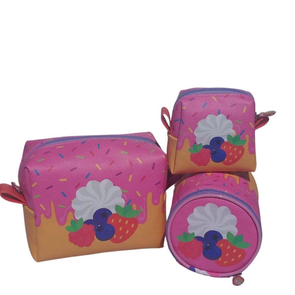 Kit Necessaires Lúdica Doce Rosa