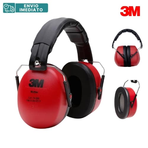 Abafador de Ruídos Protetor Tipo Concha Pomp Muffler 3M - 20DB