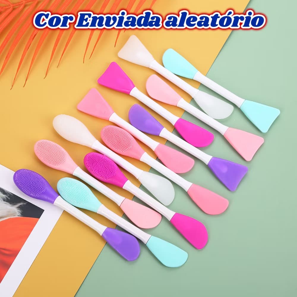 escova de Silicone Para Limpeza Facial Mandala