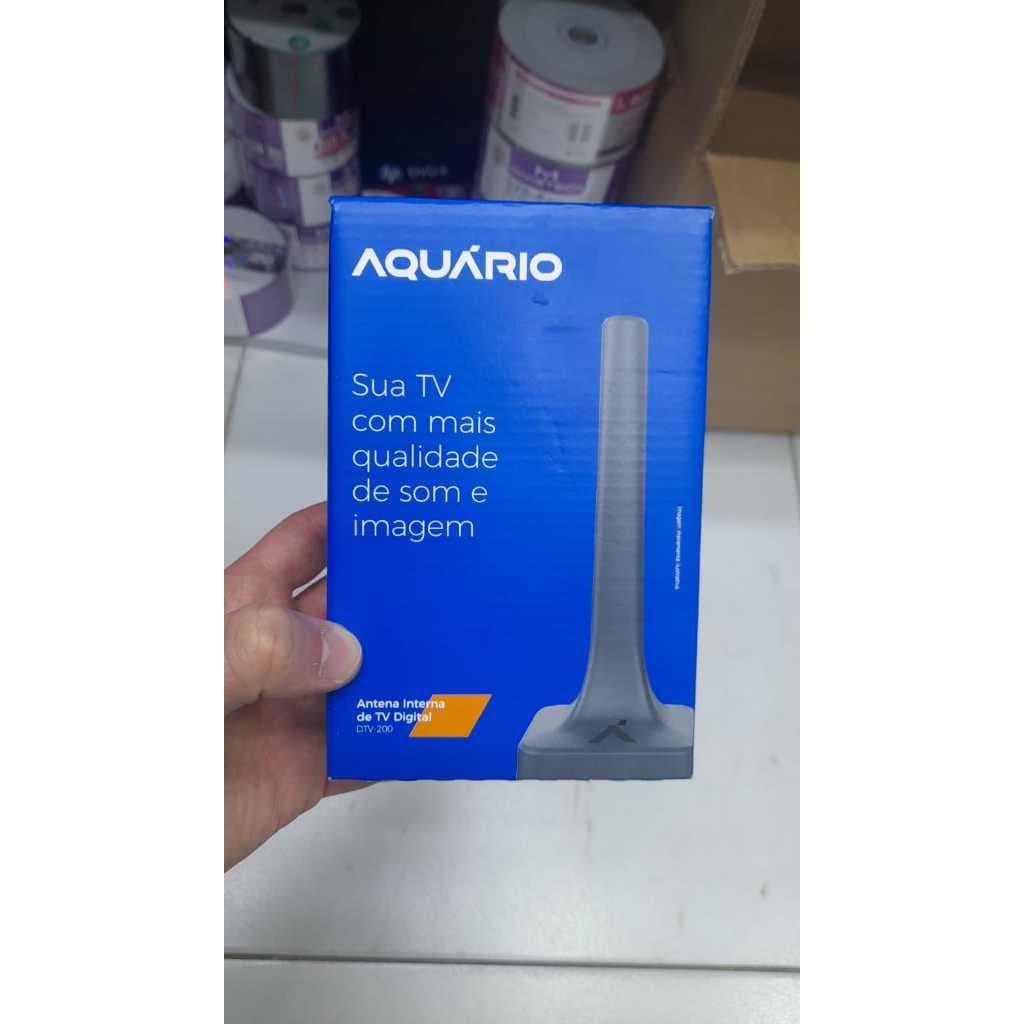 Antena Digital Interna Aquario DTV200 Canais