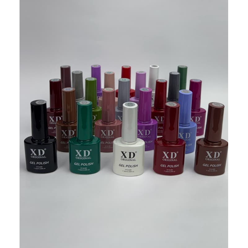 Kit 10 Esmalte Gel XD 7,5ml UV Cores Original A Sua Escolha