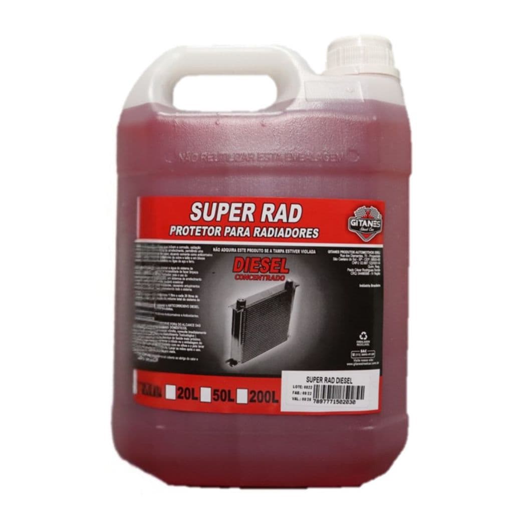 Aditivo Radiador Motor Diesel Super Rad Pronto uso 5l