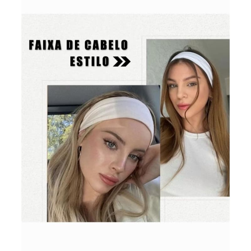 Faixa cabelo kit com 4 faixas