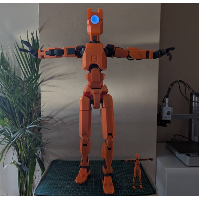 Boneco Dummy 13 Gigante 80CM Altura Decoração O maior do Brasil - Impressão 3D Escolha sua Cor