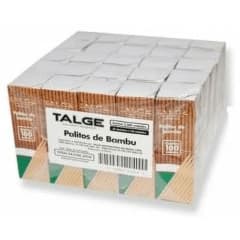 kit 25 x 100 Unidades Palito Dental de Bambu Talge