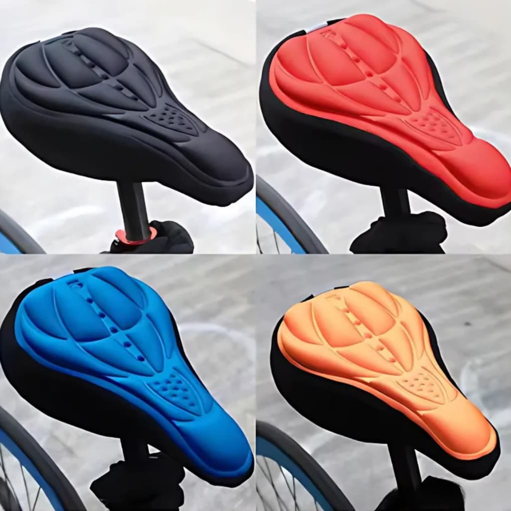 Capa Almofada para Selim (600205) Banco Bicicleta Gel 3D  Ajustável Flexível Prática de Ciclismo