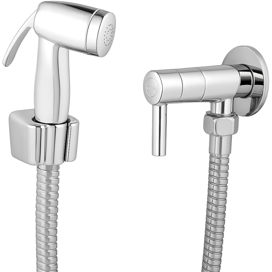 Ducha Higiênica Para Banheiro Com Chuveirinho Luxo Abs 1/4 De Volta
