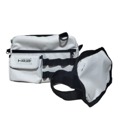 Pochete Chest Bag Holger Streetwear Branca de Peito, Grande, Regulável