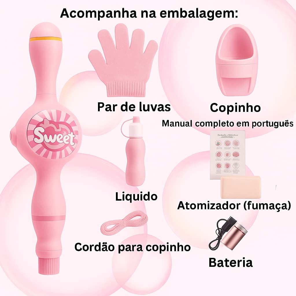 Brinquedo Bolha De Sabão Com Fumaça Tipo Varinha Magica