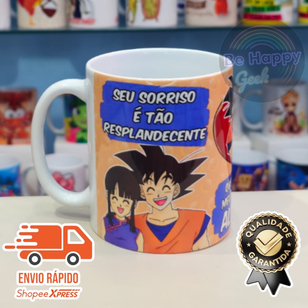 Caneca de Porcelana Premuim DRAGON BALL ANIME Geek Personalizada