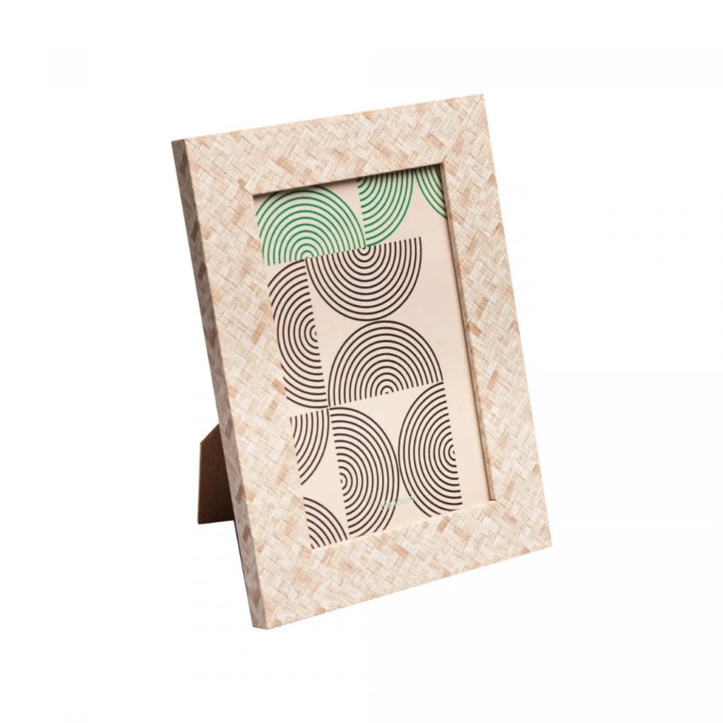 Porta-Retrato de Poliestireno Geometric Cinza 10cm x 15cm