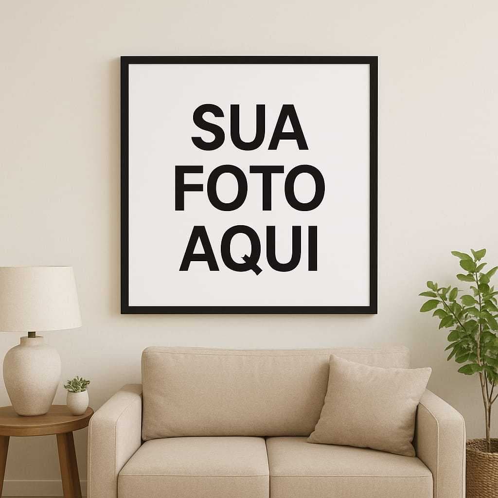 Quadro Decorativo Personalizado com Sua Foto – Impressão em Alta Qualidade 60x60 cm