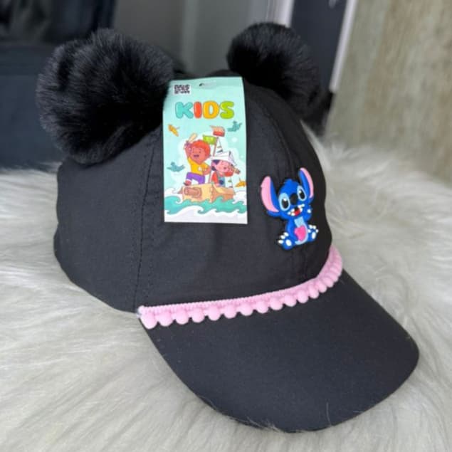 Boné Infantil Personalizado para meninas/ Boné stitch pompom