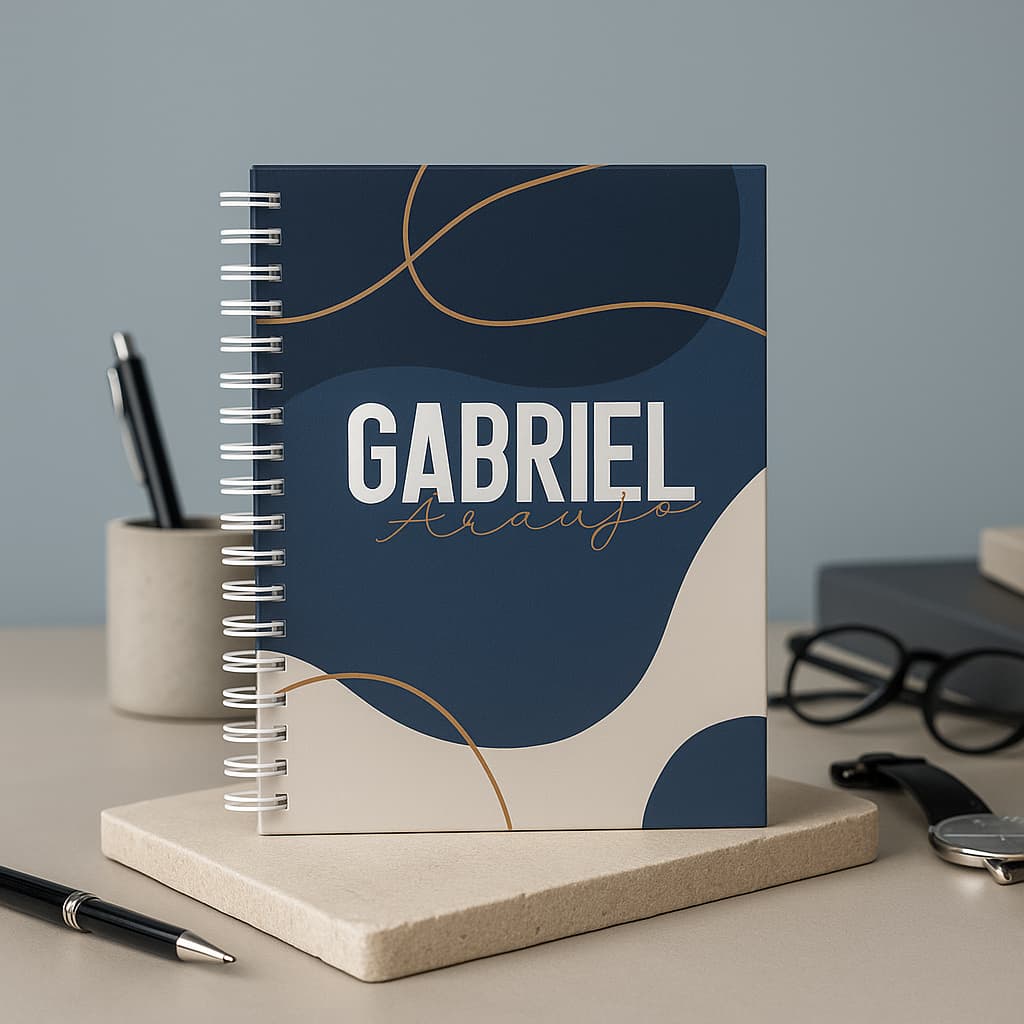 Agenda 2026 Masculina Personalizada Com Nome