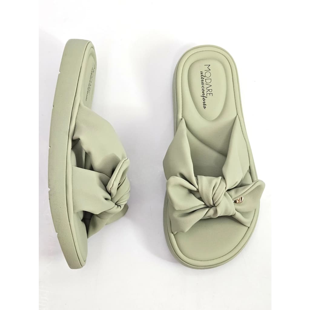 Sandália Feminina Modare de Laço Slide Ultra Conforto Levíssima Casual Elegante Moda