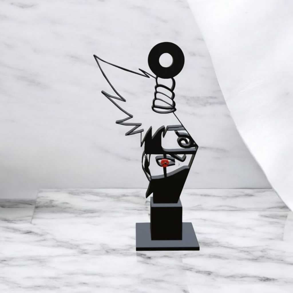 Estátuas Naruto Anime – Kakashi e Itachi, Decoração Geek Otaku, Coleção e Presente Exclusivo