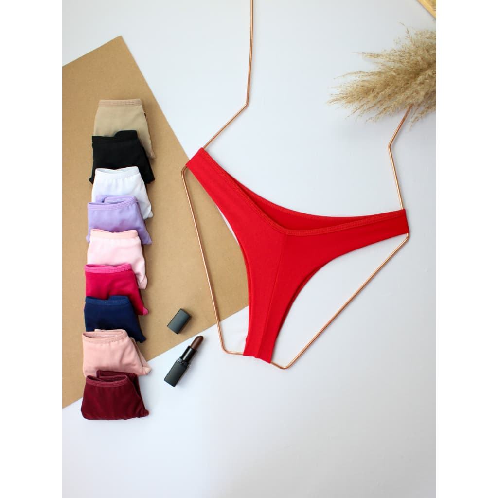 Kit Até 10 Tangas Femininas Fio Duplo Confortável Microfibra Forro 100% Algodão