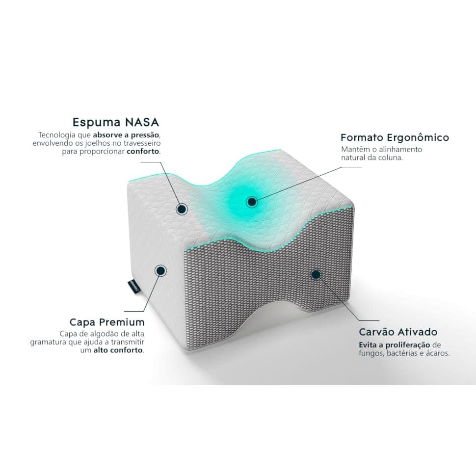 Travesseiro de Joelho - Coluna Relax® - Tecnologia NASA IWS