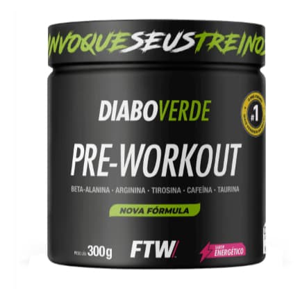 Pré-Treino FTW Diabo Verde 150g – Vários sabores