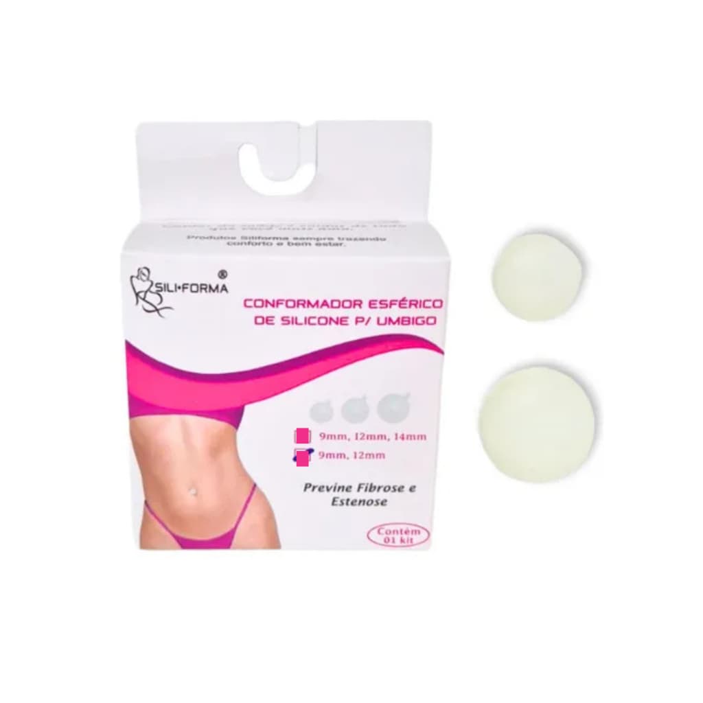Ortose Peróla Conformador Esférico para Umbigo Pós Cirurgico Abdominoplastia 9mmx12mm ou14mm