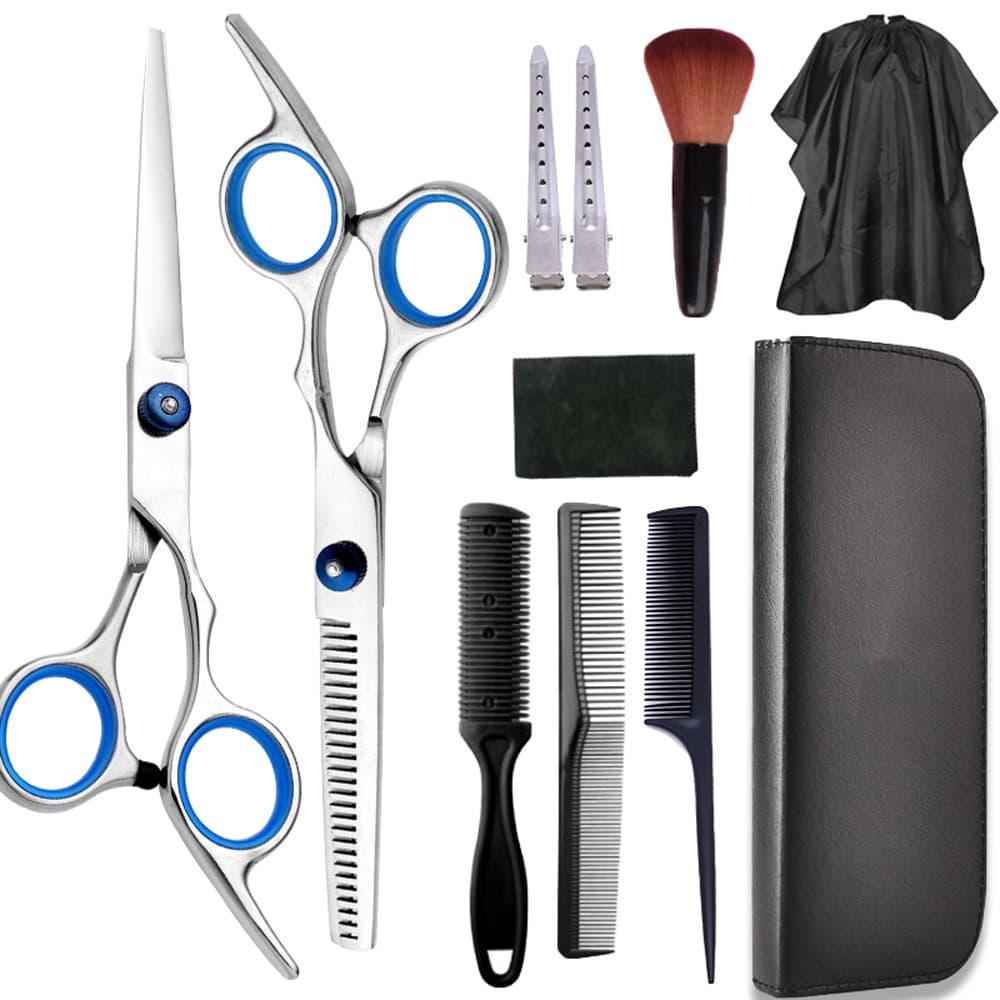 Kit 11 Laser Edge Scissors Hairdressing Thinning Shears for Hair Cutting