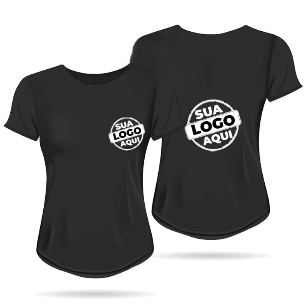 Camiseta Personalizada Baby Look 100% Algodão Com Sua Logo - Personalize Do Seu Jeito