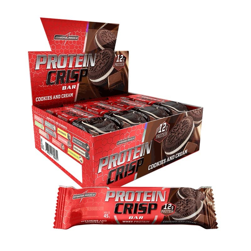 Barra de Proteína Protein Crisp Caixa 12 Unidades - Integralmedica