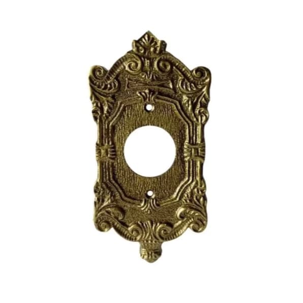 PLACA COLONIAL REDONDA 4X2 ESPELHO INTERRUPTOR TOMADA ESTILO RETRÔ
