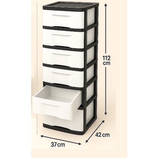 Gaveteiro Comoda Chão 3/6 Gavetas Organizador Modular Multiuso Preto E Branco Versátil São Bernardo