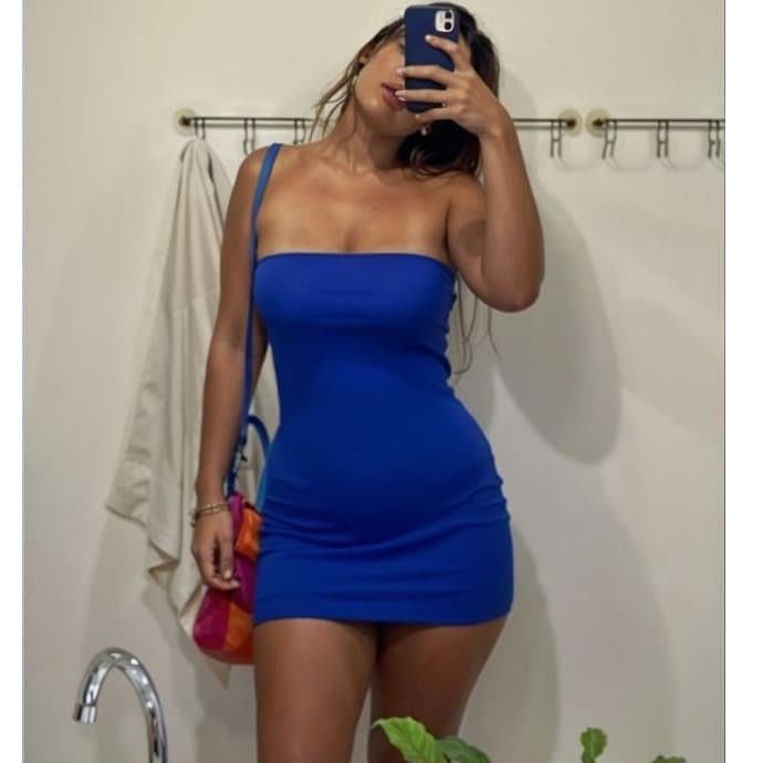 Vestido Feminino Tubinho Tomara Que Caia Curto Feminino Moda Gringa Modelador