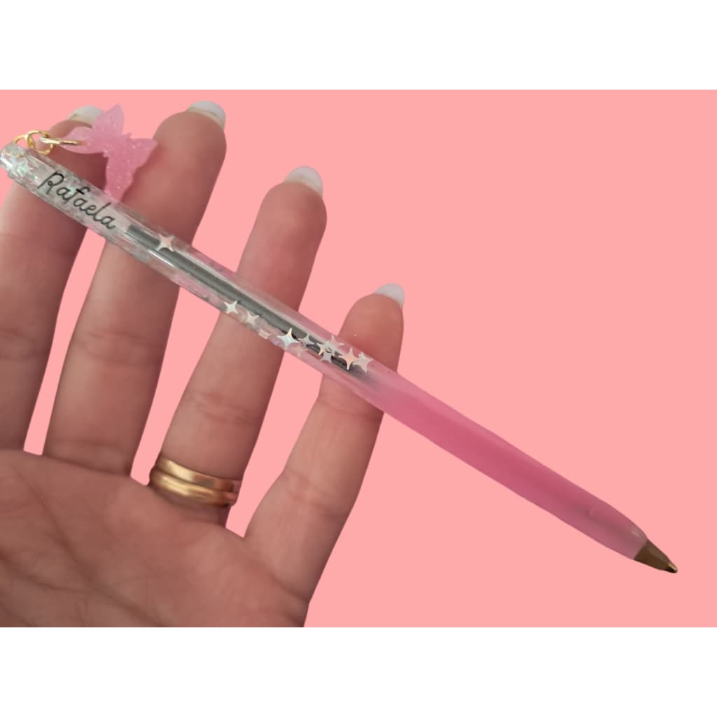 Caneta Slim em resina Personalizada